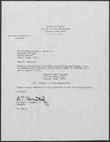 Appointment letter from William P. Clements, Jr. to Secretary of State, George S. Bayoud, Jr., June 11, 1990