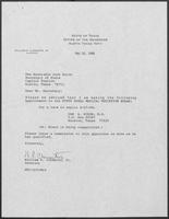 Appointment Letter from William P. Clements to Jack M. Rains, May 16, 1988