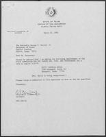 Appointment Letter from William P. Clements to George S. Bayoud, Jr., March 30, 1990