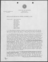 Meeting notes regarding Ixtoc I oil spill, September 6, 1979