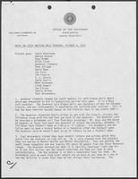 Meeting notes regarding Ixtoc I oil spill and Texas Southern University,  October 4, 1979