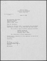 Appointment Letter from William P. Clements to Jack M. Rains, August 19, 1988