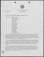 Notes on Staff Meeting held Monday, November 9, 1981