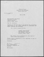 Appointment letter from William P. Clements to Jack M. Rains, May 16, 1988