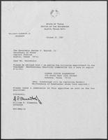 Appointment letter from William P. Clements to George S. Bayoud, Jr., October 30, 1990