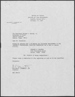 Appointment letter from William P. Clements, to Secretary of State, George S. Bayoud, Jr., December 15, 1989