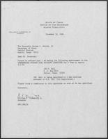 Appointment letter from William P. Clements to George S. Bayoud, Jr., December 18, 1989