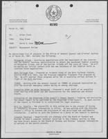 Memo from David A. Dean, to Allen Clark, thru Doug Brown, regarding management review, March 31, 1981