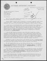 Letter from R. Richard Rubottom to Governor William P. Clements, Jr., March 3, 1982
