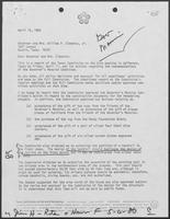 Letter from Walter N. Mathis to Governor William P. Clements and Rita Crocker Clements, Jr., April 15, 1980