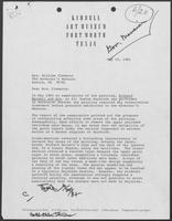 Letter from Perry C. Huston to Rita Crocker Clements, May 14, 1981