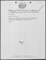 Financial Record titled "Friends of The Governor's Mansion — Balance Sheet as of May 31, 1981"
