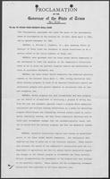 Proclamation by the Governor of the State of Texas, January 17, 1983