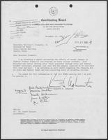 Letter from Kenneth H. Ashworth to William P. Clements, Jr., November 19, 1981