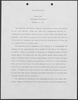 Draft of report titled "Texas 2000 Commission, Relations with Mexico", November 3, 1981