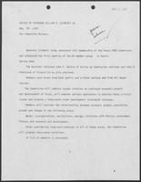 Press Release from the Office of Governor William P. Clements Jr. regarding membership of Texas 2000 commission, May 29, 1981