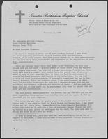 Letter from Pastor Johnny K. Bryant to William P. Clements, Jr., February 21, 1988