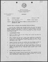 Memo from Rich Thomas to William P. Clements regarding February 15, 1989 Meeting with President of Mexico, Salinas de Gortart, February 9, 1989