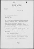Letter from R. W. Murray, Vice Chairman of Philip Morris Co. to William P. Clements, October 18, 1988