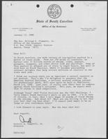 Correspondence between William P. Clements and Carroll Campbell, Governor of South Carolina, January 12- March 2, 1988