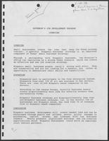 Report titled, "Governor's Job Development Program Overview," February 18, 1988