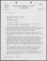 Letter from Lias Steen to William P. Clements regarding the Governor's Mansion, June 29, 1989