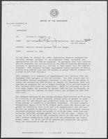 Memo from Paul Leming to Governor William P. Clements, Jr., regarding official revenue estimate and your budget, January 12, 1983