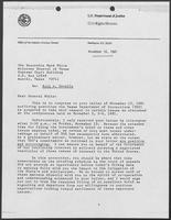 Letter from William Bradford Reynolds to Mark White, November 16, 1981