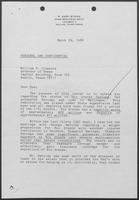 Letter from Dary Stone to William P. Clements, March 29, 1988