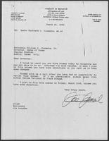 Letter from Joseph Jamail to William P. Clements, March 19, 1990