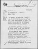 Letter from H.M. Daughtery to William P. Clements, November 28, 1988