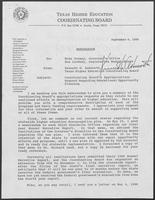 Memo from Kenneth Ashworth to Mike Toomey, September 9, 1988