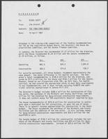 Memo from Rider Scott to Jim Arnold regarding TDC 1988-1989 Budget, April 10, 1987
