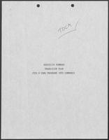 Report titled "Executive Summary Transition Plan, JPTA and CDBG Programs Into Commerce", 1988