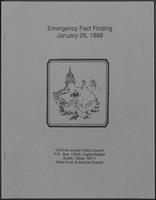 Report titled "Emergency Fact Finding by Criminal Justice Policy Council", January 26, 1988