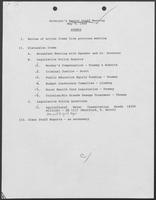 Agenda and minutes from the Governor's Senior Staff meeting, May 9, 1989