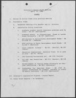 Agenda and minutes from the Governor's Senior Staff meeting, April 25, 1989