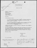 Letter from Peter O'Donnell, Jr. to William P. Clements, January 28, 1988