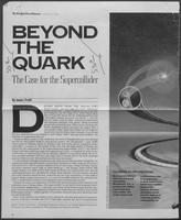 Magazine article headlined "Beyond the Quark: The Case for the Supercollider," April 30, 1989