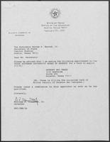 Appointment letter from William P. Clements to George S. Bayoud, Jr., February 13, 1990