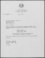 Appointment letter from William P. Clements to George S. Bayoud, Jr., May 2, 1990
