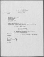 Appointment letter from William P. Clements to Jack M. Rains, January 11, 1988