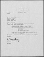 Appointment letter from William P. Clements to Jack M. Rains, November 11, 1988