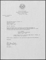 Appointment letter from William P. Clements to George S. Bayoud, Jr., January 26, 1990