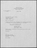 Appointment Letter from William P. Clements to Jack M. Rains, June 2, 1988