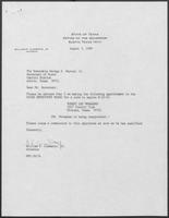 Appointment letter from William P. Clements, to Secretary of State, George S. Bayoud, Jr., August 3, 1989