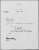 Appointment letter from William P. Clements to Jack M. Rains, February 9, 1989