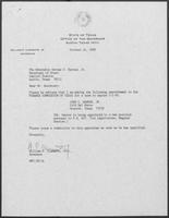 Appointment letter from Governor William P. Clements, Jr., to Secretary of State George S. Bayoud, Jr., October 16, 1989
