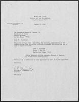 Appointment letter from William P. Clements, Jr., to Secretary of State, George S. Bayoud, Jr., August 23, 1989