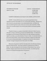 News release from the Texas Office of the Governor regarding recent appointments, March 18, 1988